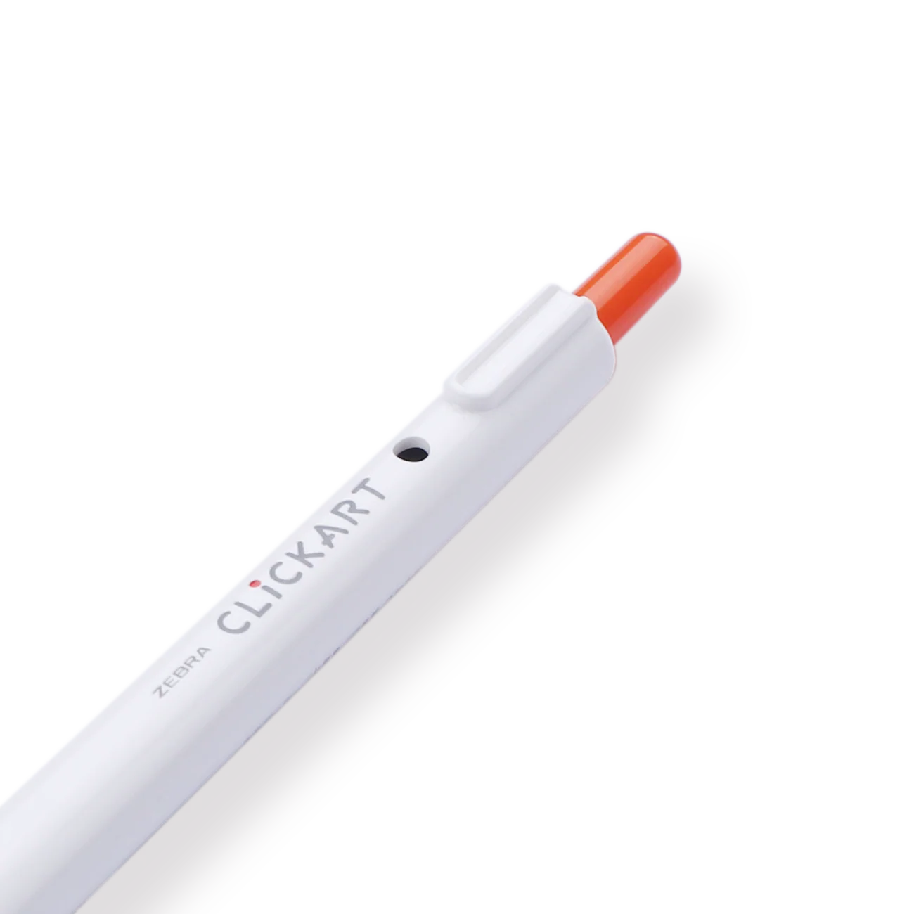Zebra Clickart Retractable Sign Pen - 0.6 mm - Red Orange - Image 3