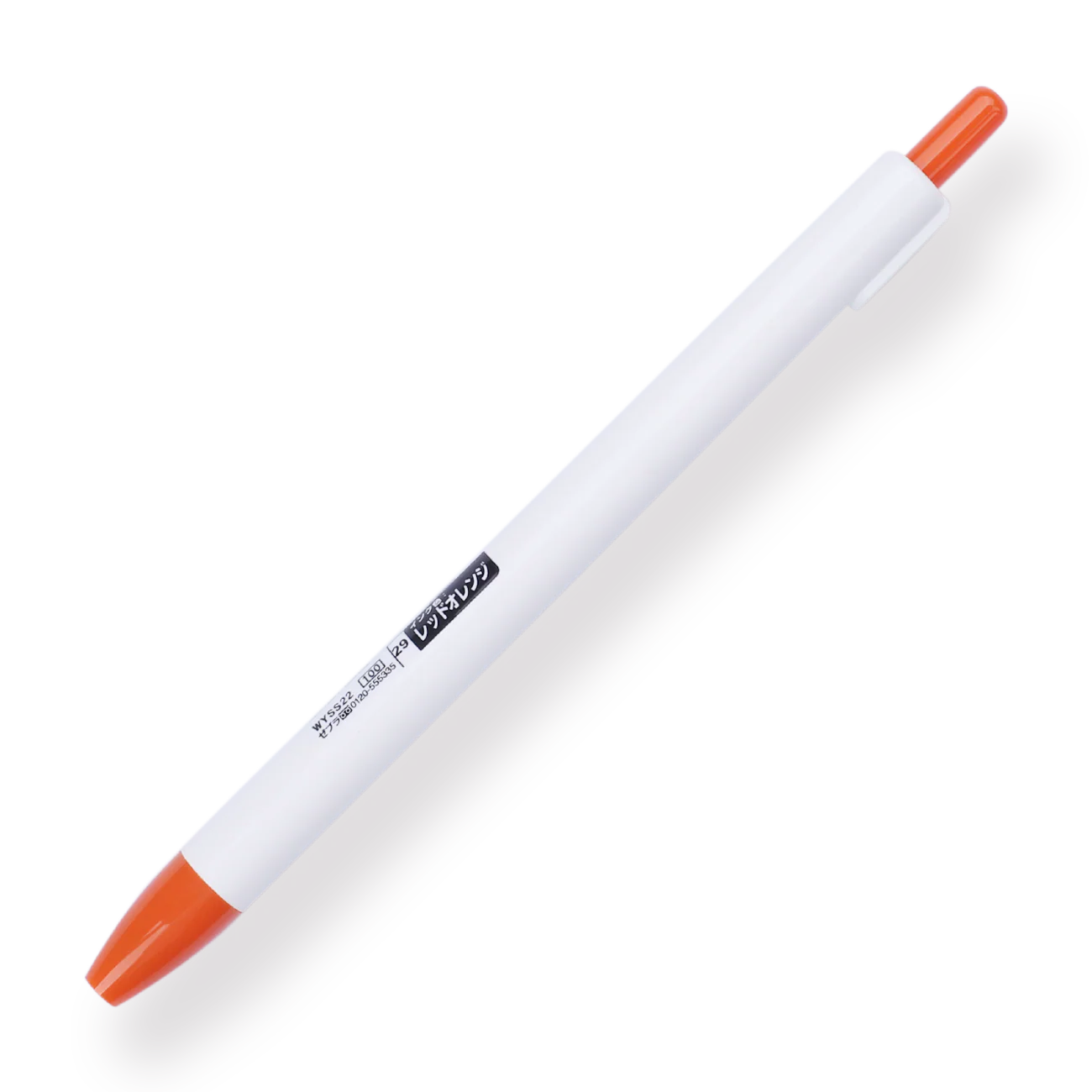 Zebra Clickart Retractable Sign Pen - 0.6 mm - Red Orange - Image 4