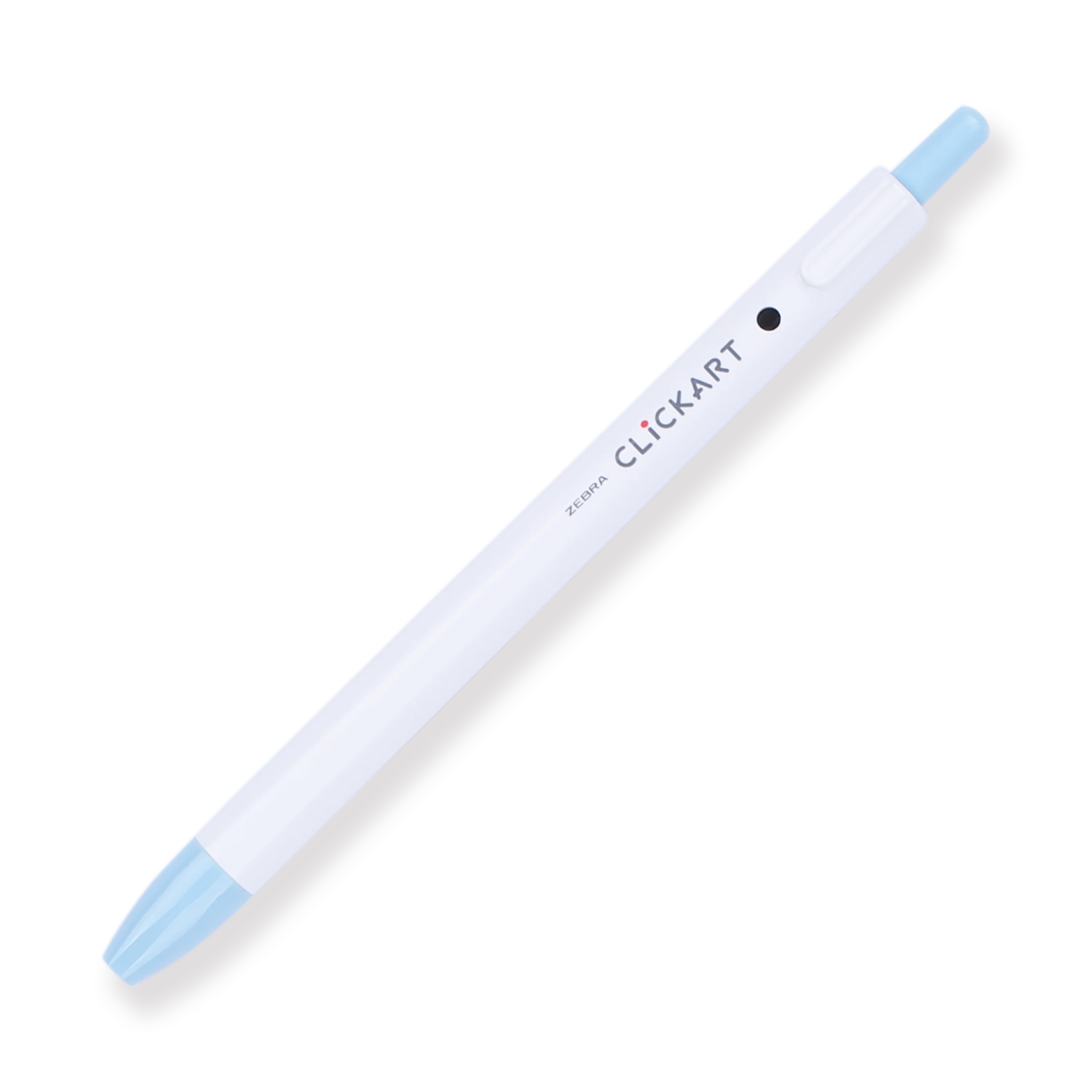 Zebra Clickart Retractable Sign Pen - 0.6 mm - Soda Blue