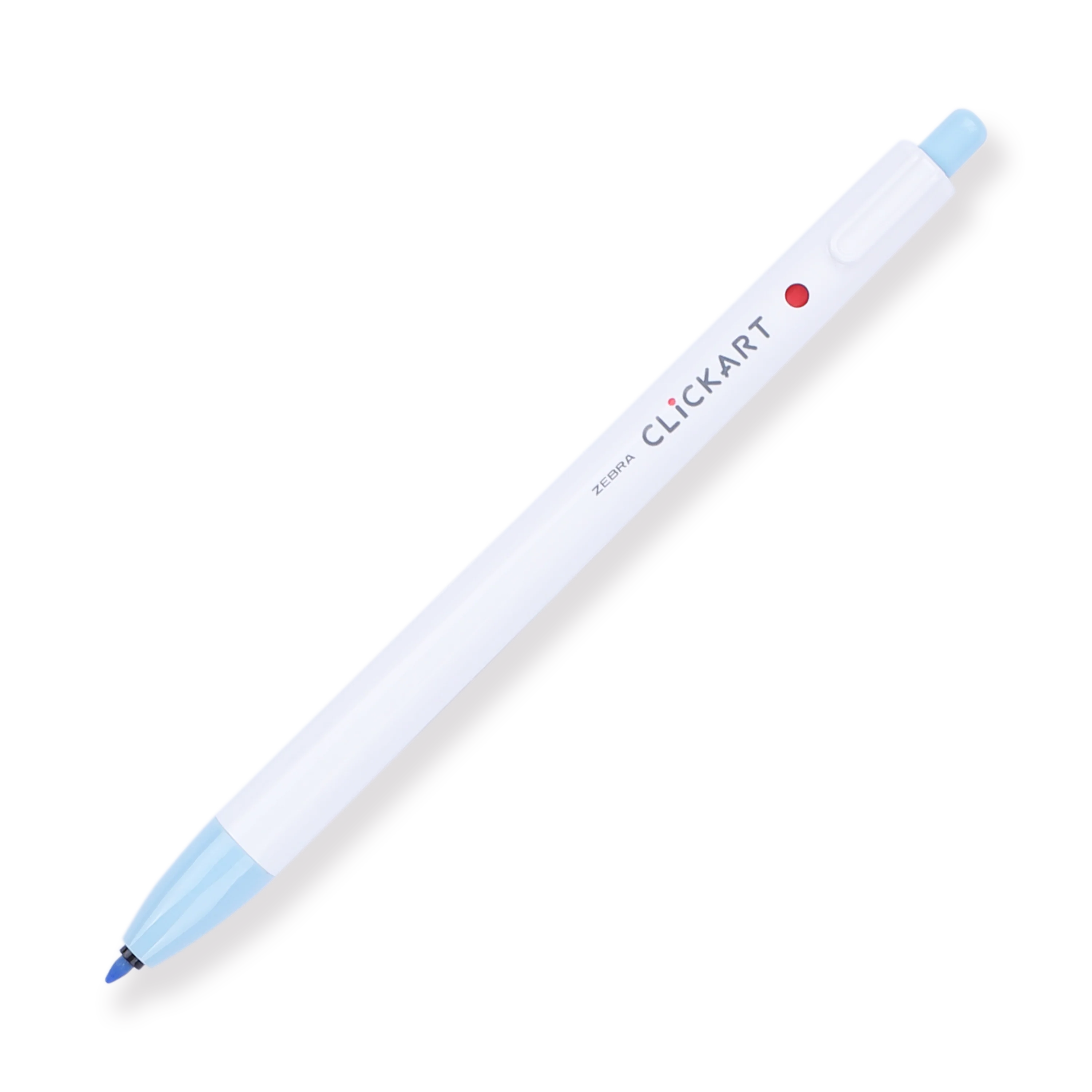 Zebra Clickart Retractable Sign Pen - 0.6 mm - Soda Blue - Image 4