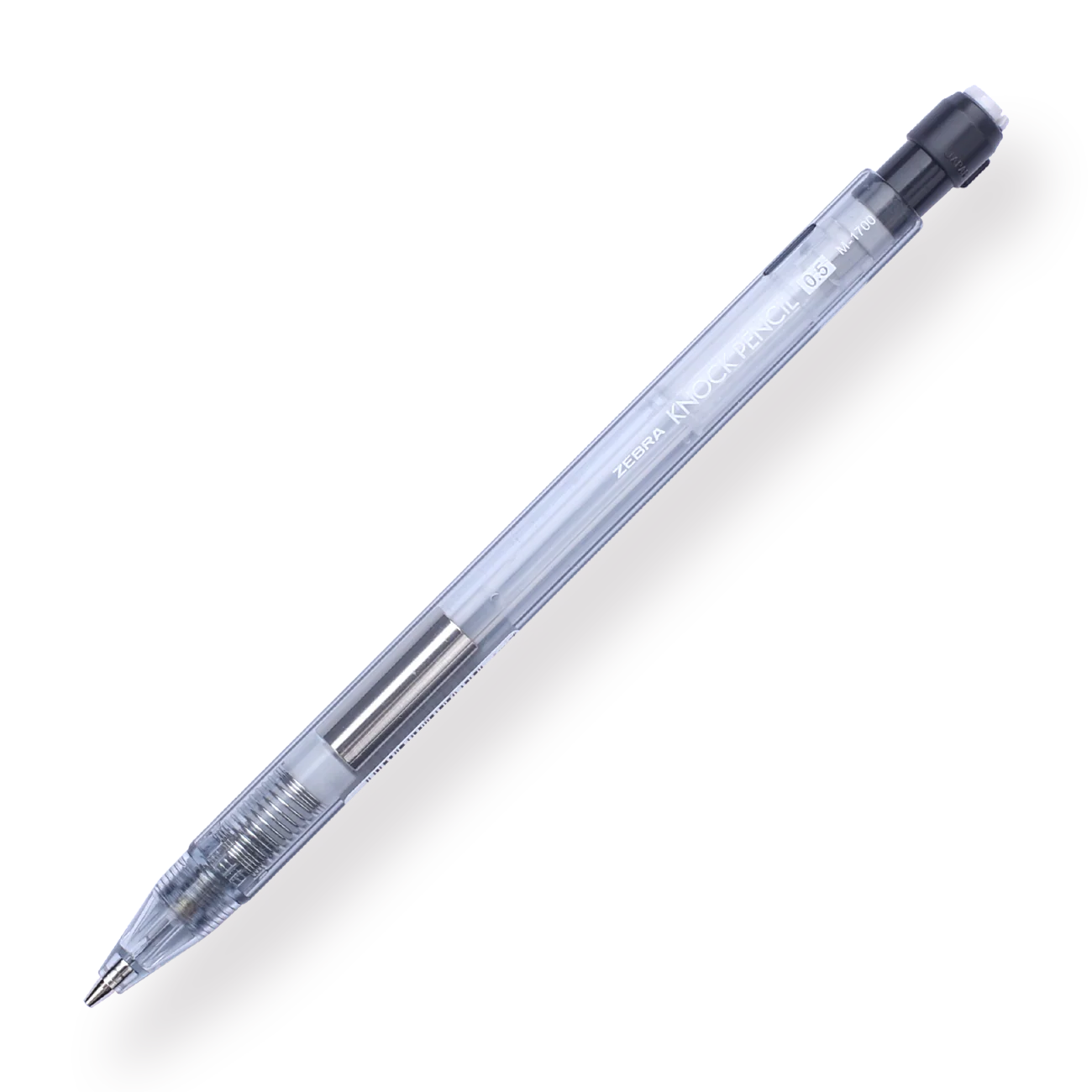 Zebra M-1700 Knock Mechanical Pencil - 0.5mm - Transparent