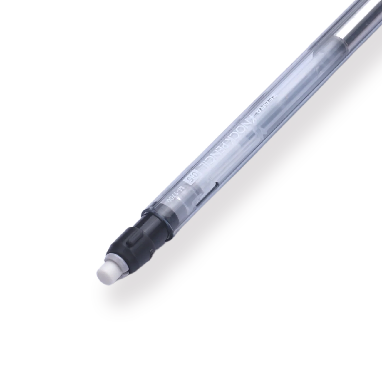 Zebra M-1700 Knock Mechanical Pencil - 0.5mm - Transparent - Image 3