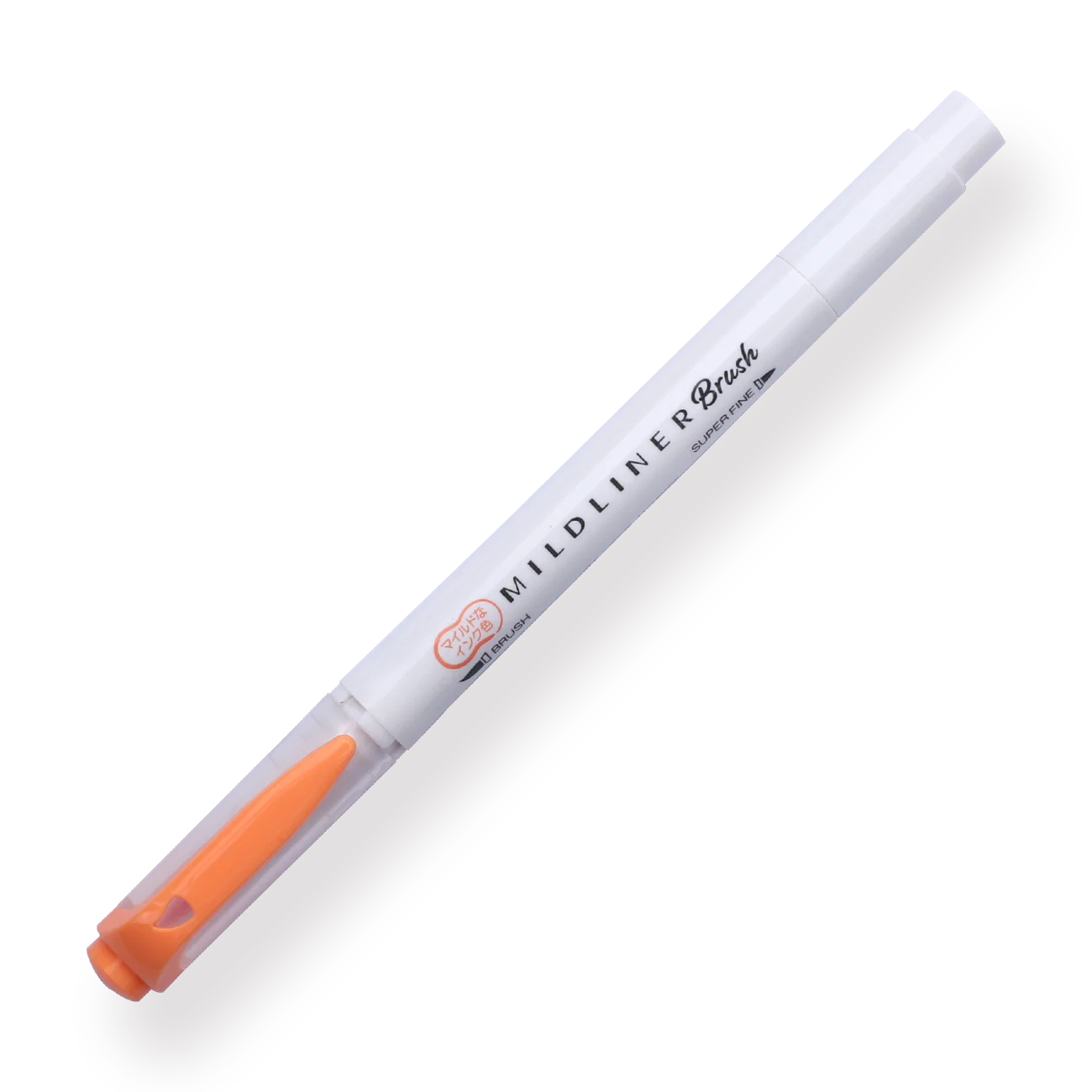 Zebra Mildliner Double Ended Brush Pen - Brush / Fine - Mild Apricot
