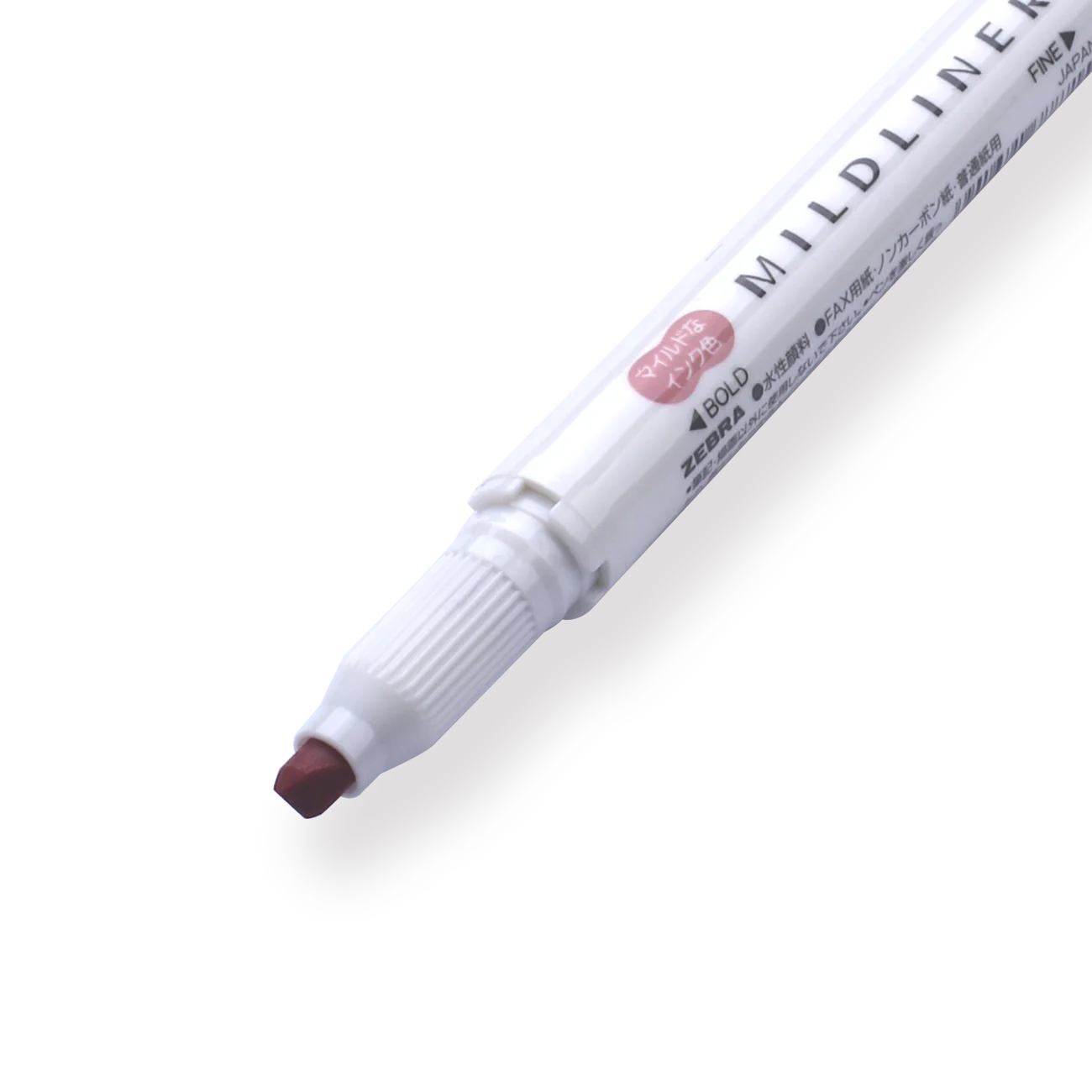 Zebra Mildliner Double-Sided Highlighter 2025 - Fine / Bold - Mild Smoke Red - Image 2