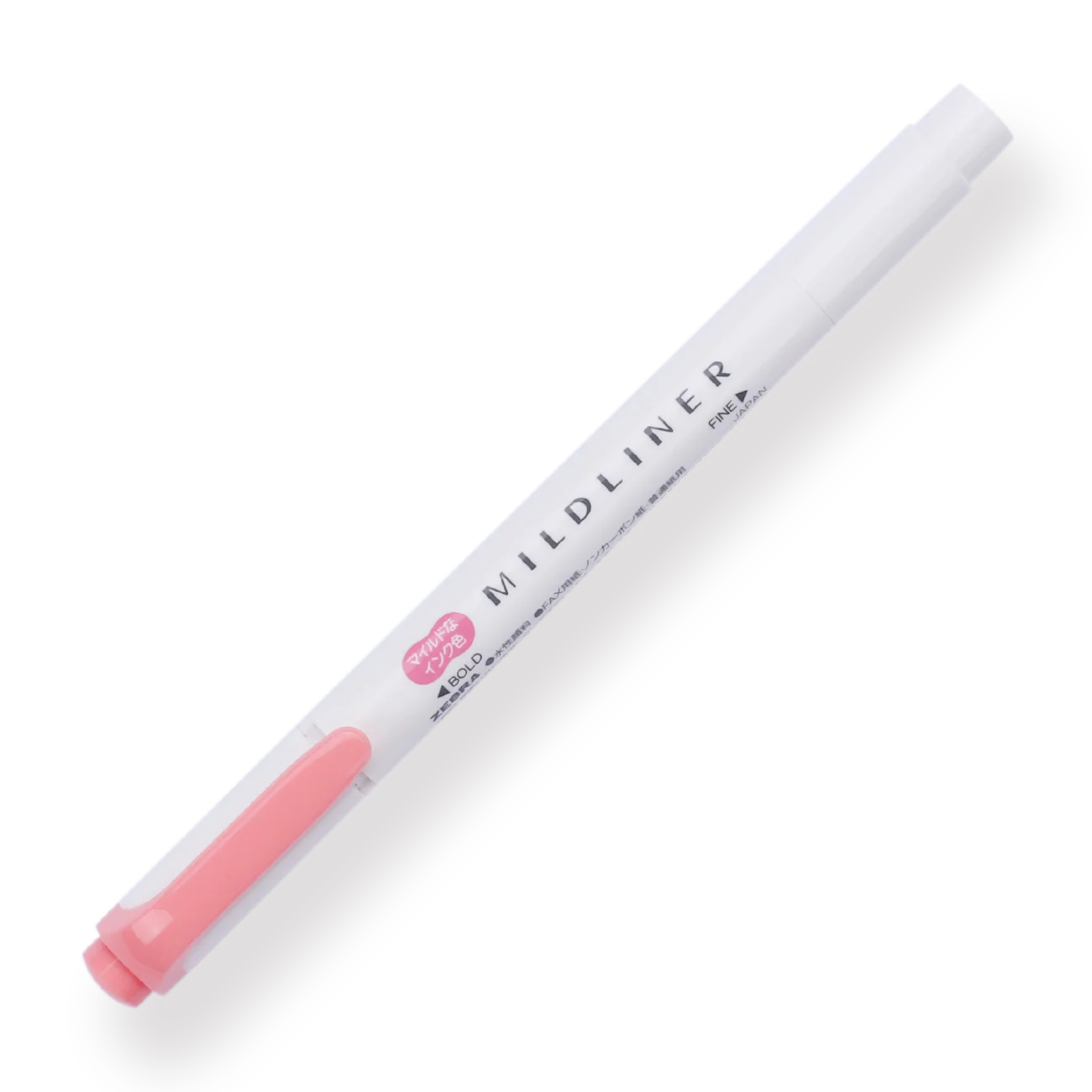 Zebra Mildliner Double-Sided Highlighter - Fine / Bold - Coral Pink - Image 4
