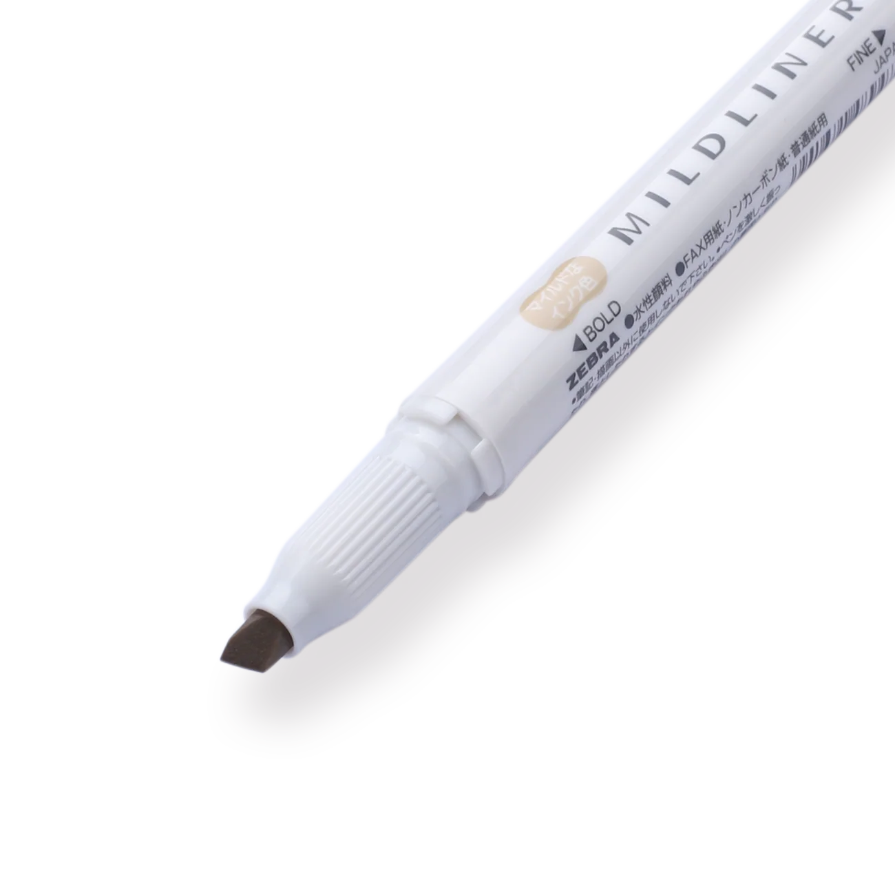 Zebra Mildliner Double-Sided Highlighter - Fine / Bold - Mild Beige - Image 2