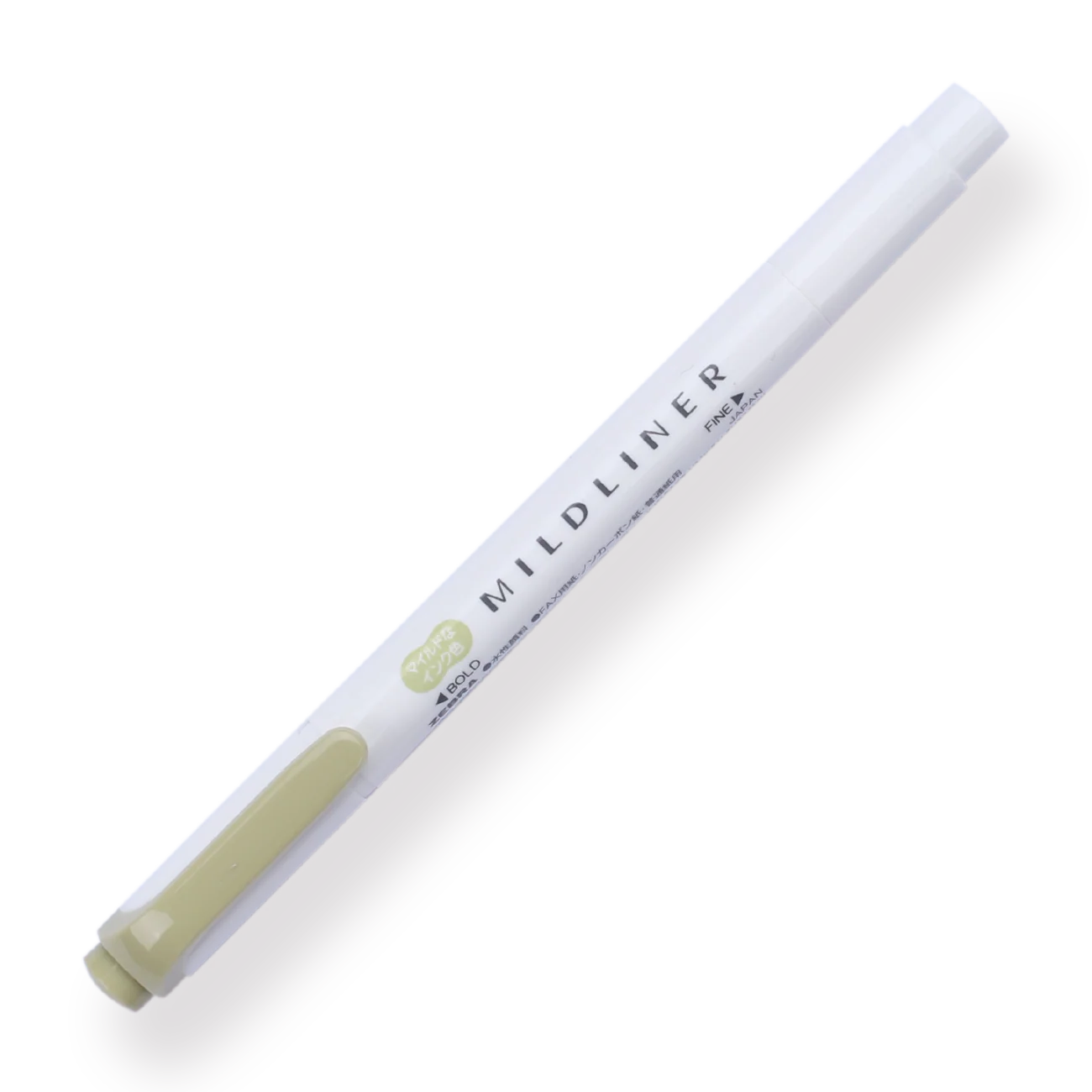 Zebra Mildliner Double-Sided Highlighter - Fine / Bold - Mild Olive - Image 4