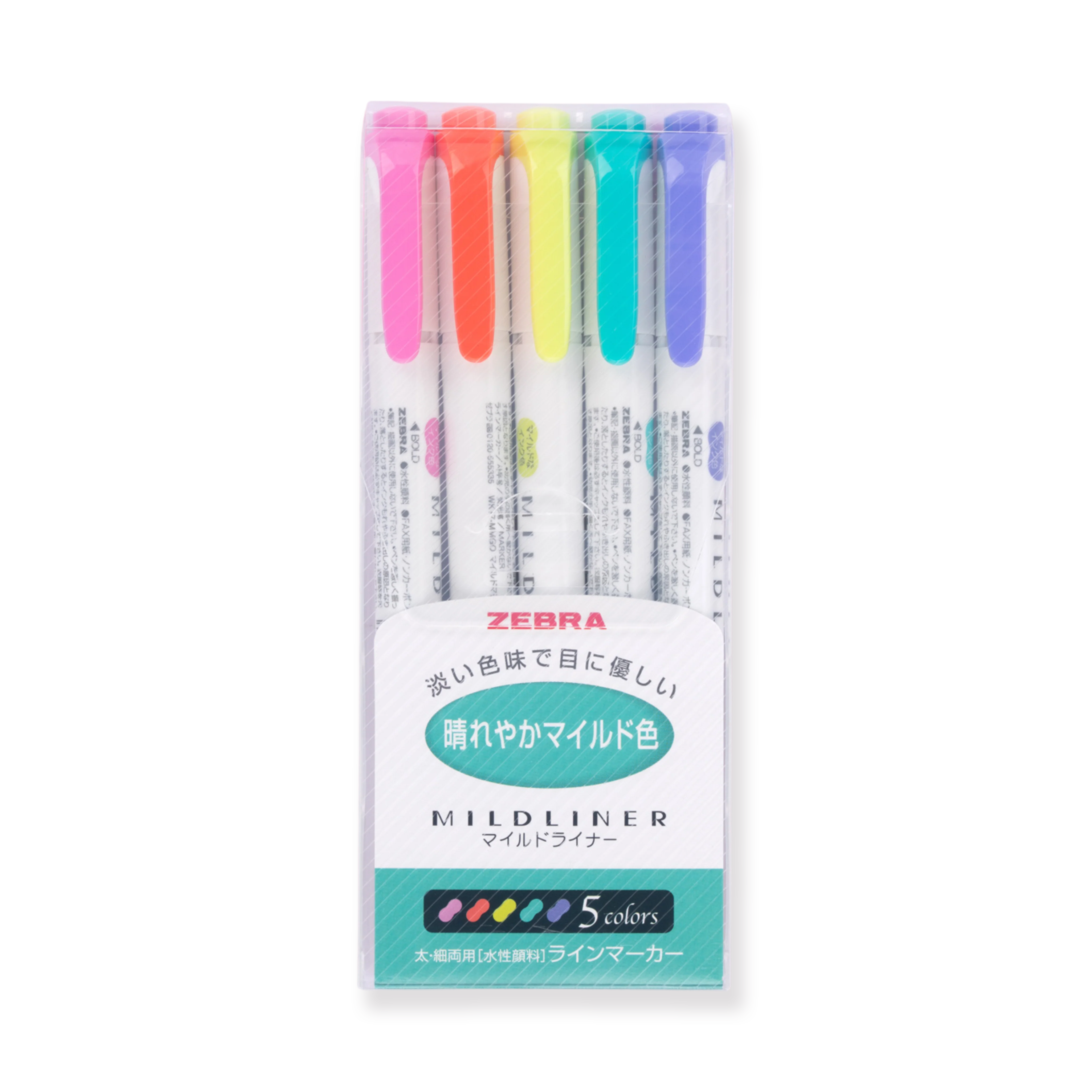 Zebra Mildliner Double-Sided Highlighter Set - Fine / Bold - Bright Color Set - Image 9