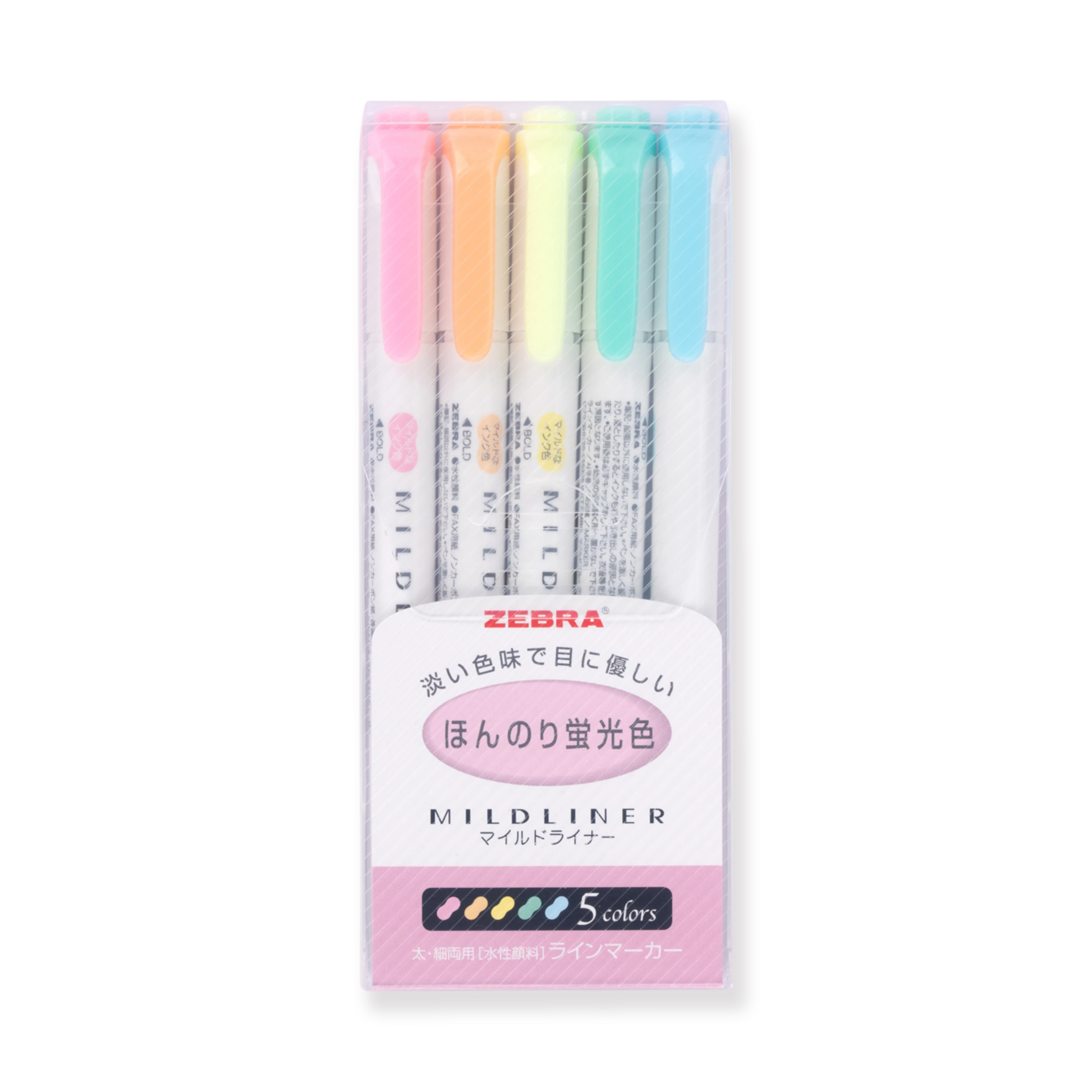 Zebra Mildliner Double-Sided Highlighter Set - Fine / Bold - Fluorescent Set - Image 9
