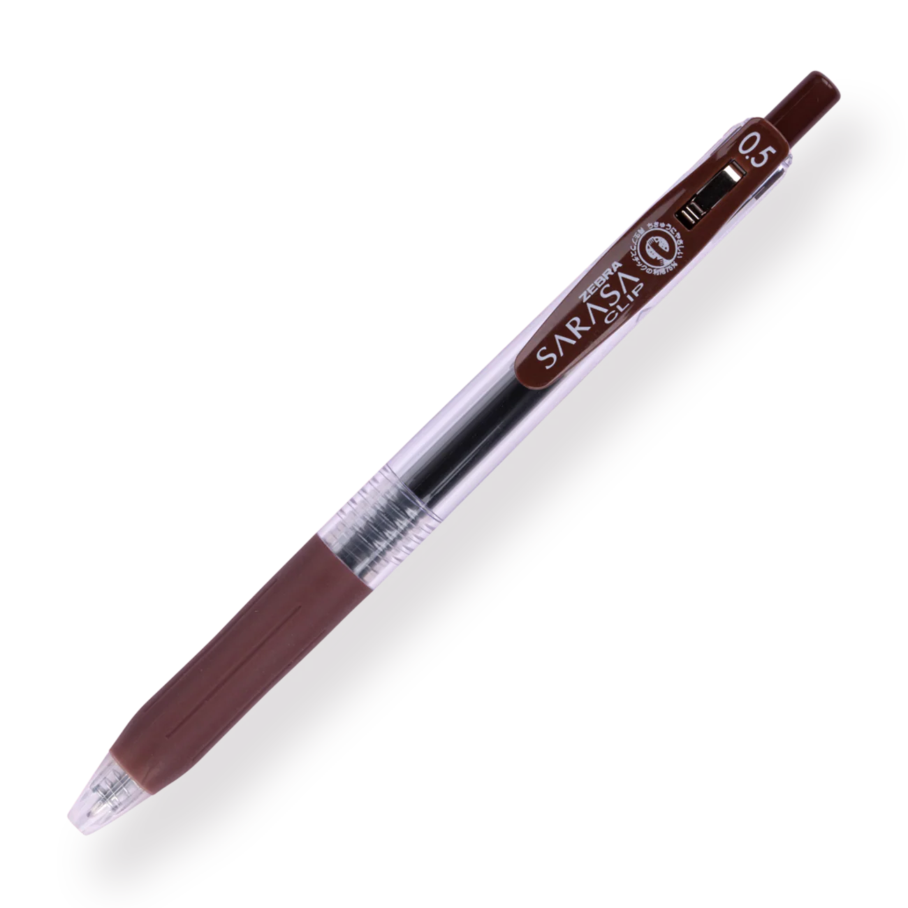 Zebra Sarasa Clip Gel Pen - 0.5 mm - Brown