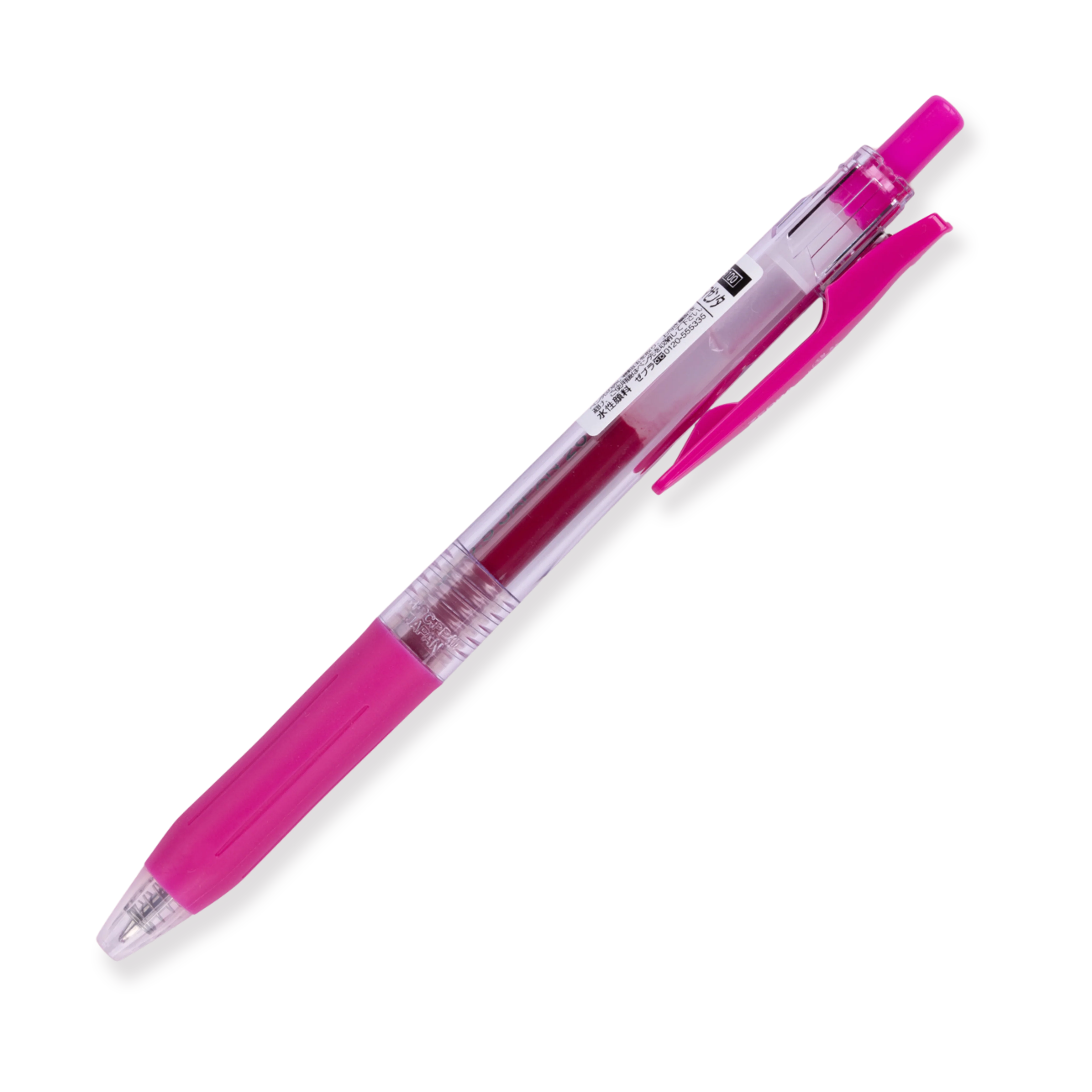 Zebra Sarasa Clip Gel Pen - 0.5 mm - Magenta Pink - Image 3