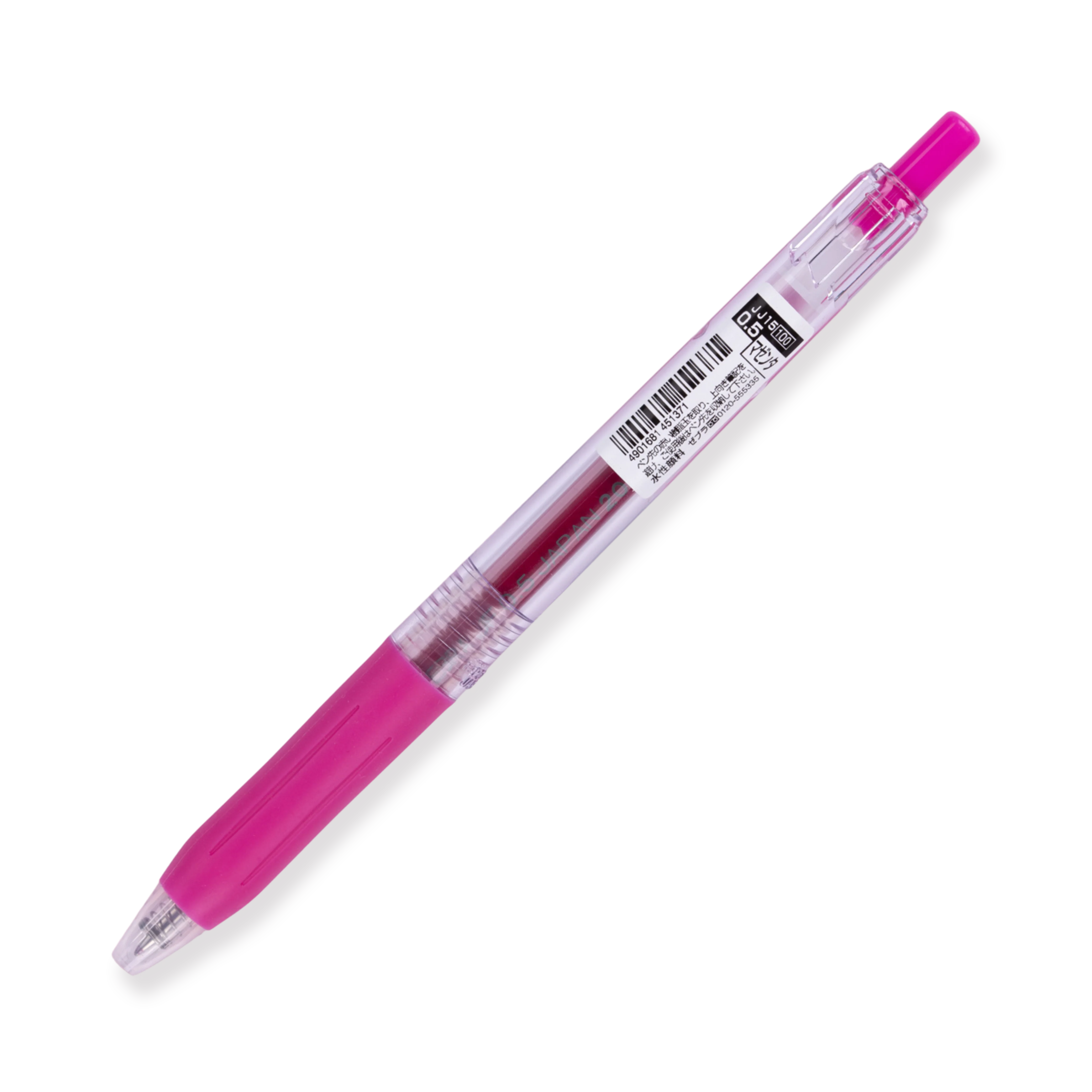 Zebra Sarasa Clip Gel Pen - 0.5 mm - Magenta Pink - Image 4