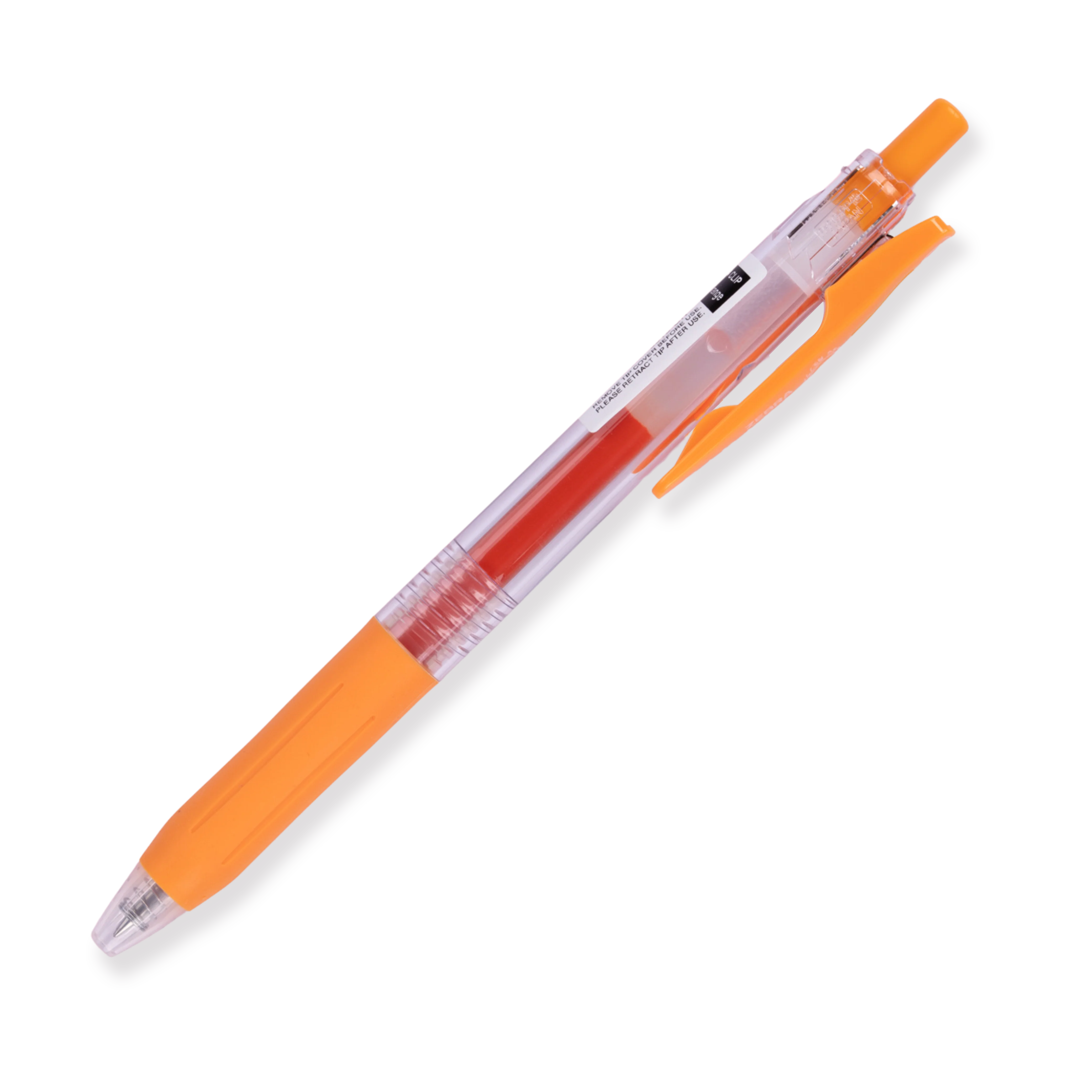 Zebra Sarasa Clip Gel Pen - 0.5 mm - Orange - Image 3