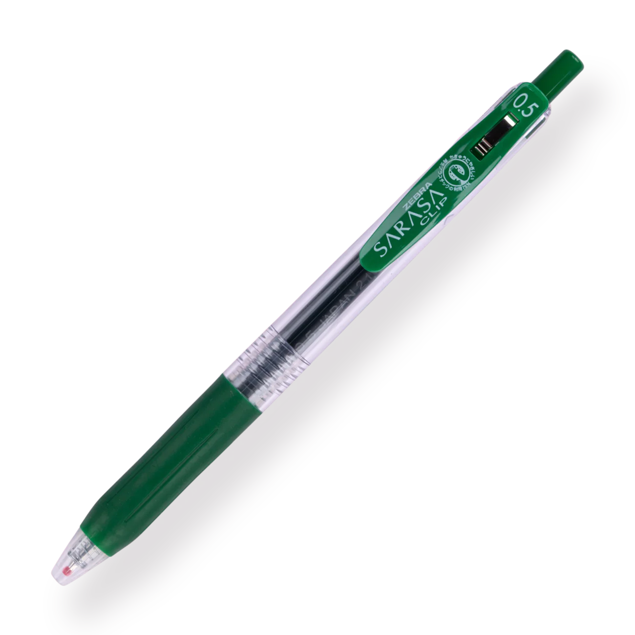 Zebra Sarasa Clip Gel Pen - 0.5 mm - Viridian Green