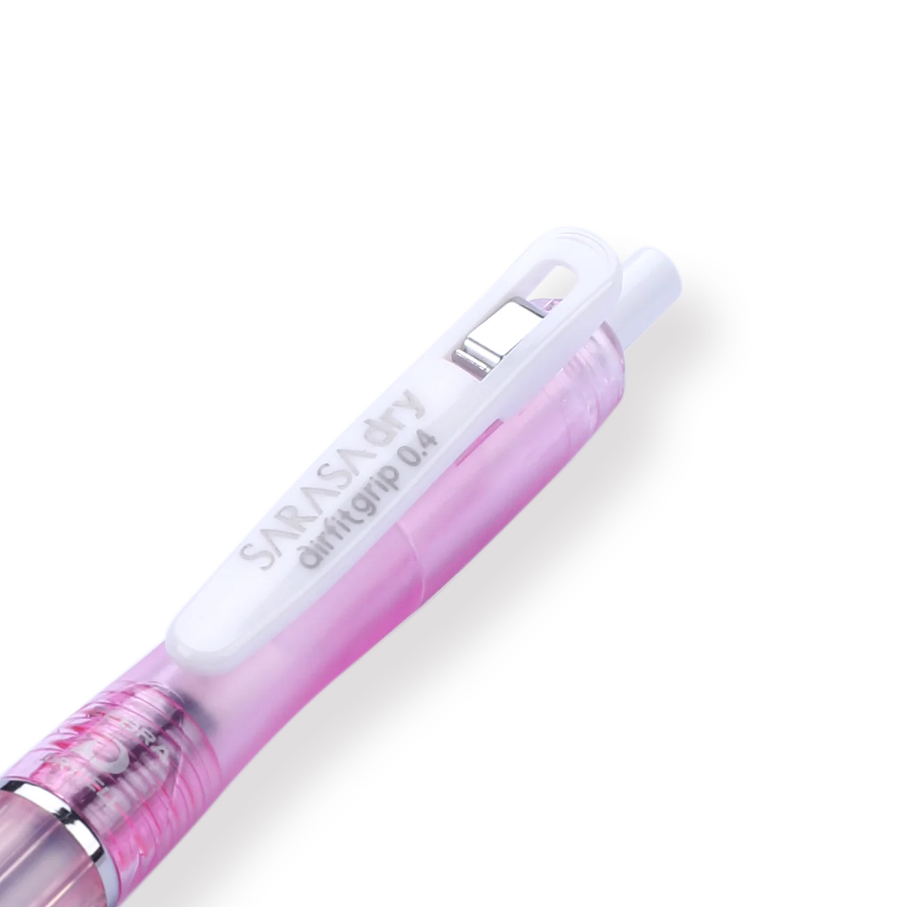 Zebra Sarasa Dry Airfit Ballpoint Pen - 0.4 mm - Black - Pink Body - Image 3