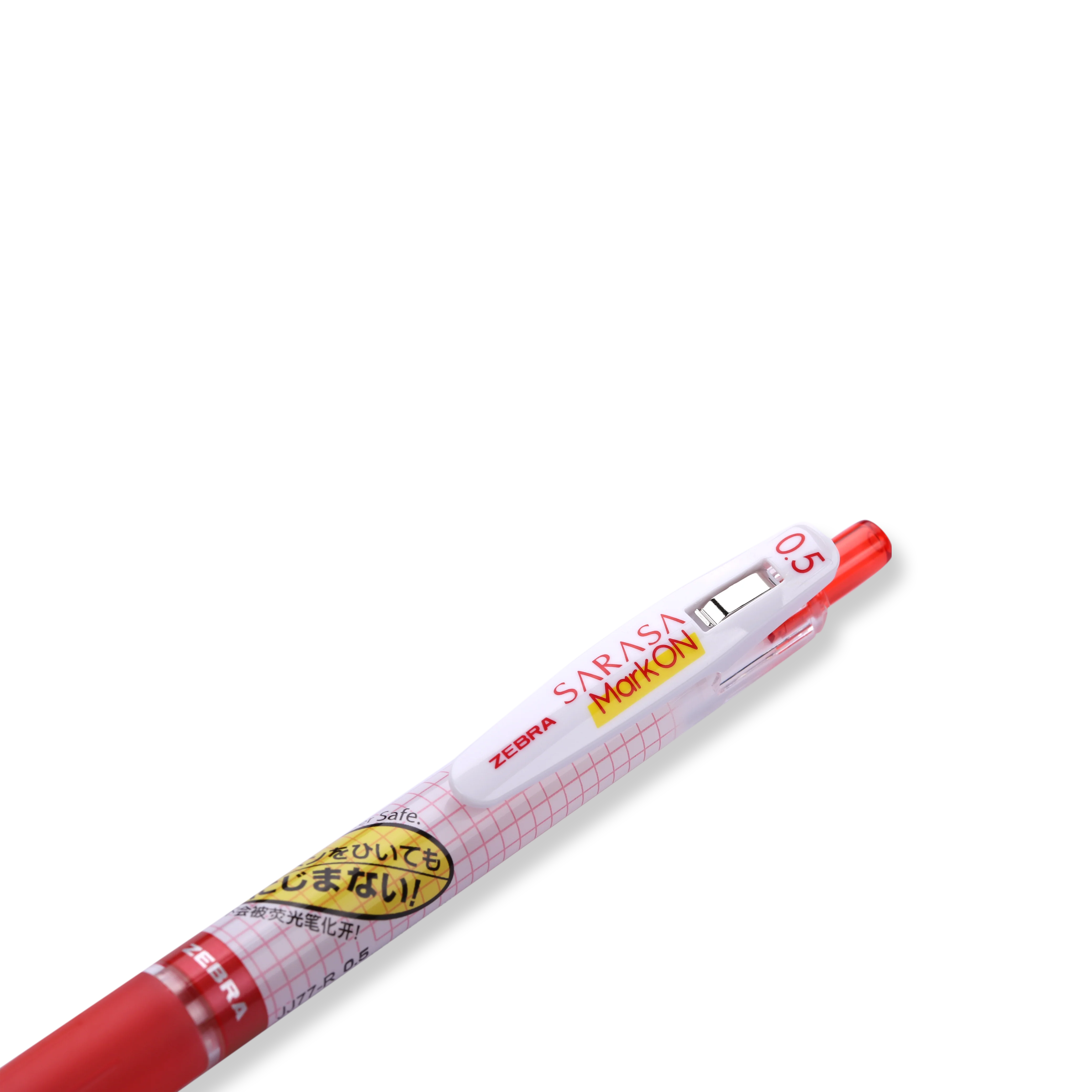Zebra Sarasa Mark On Gel Pen - 0.5 mm - Red - Image 2