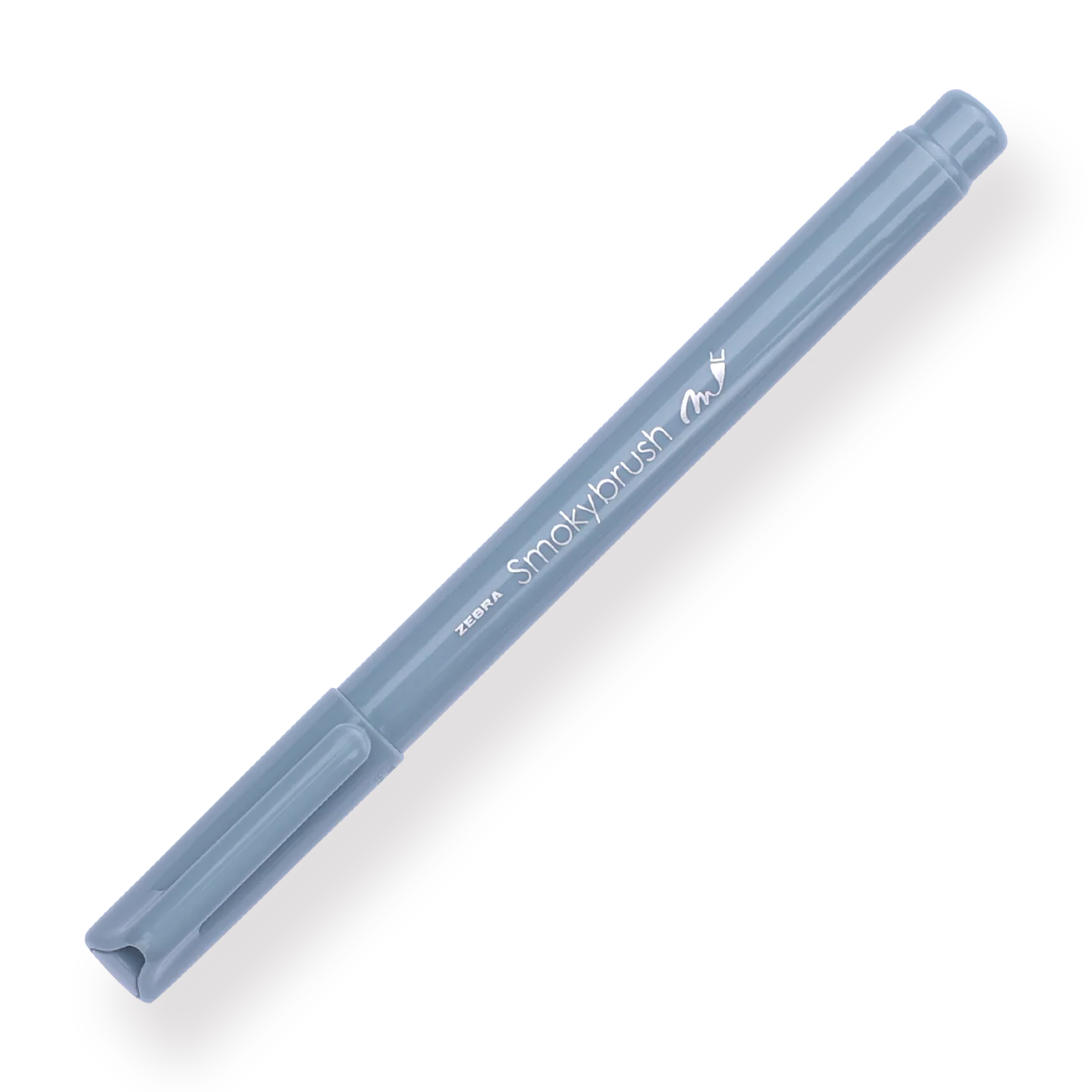 Zebra Smoky Brush Pen - Blue Grey
